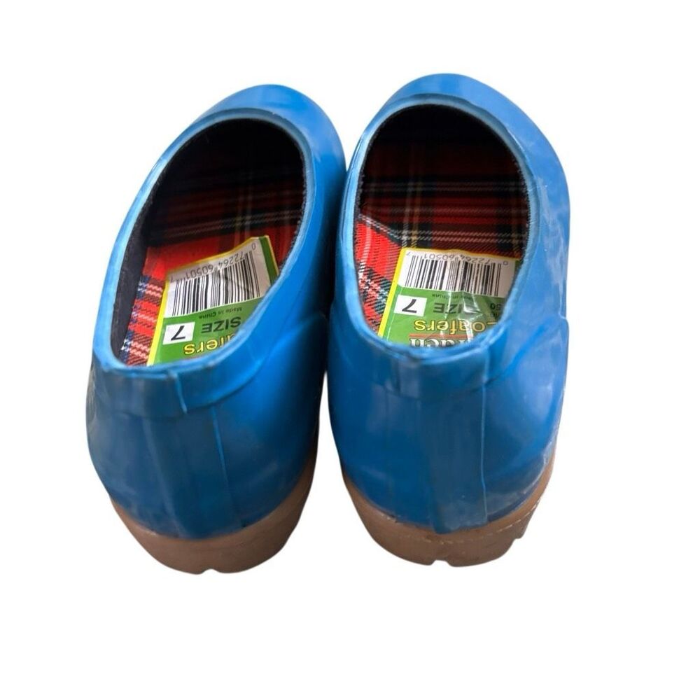 Mid West Size 7 Women’s Blue Rain & Garden Loafers Style 6050 - Picture 4 of 7